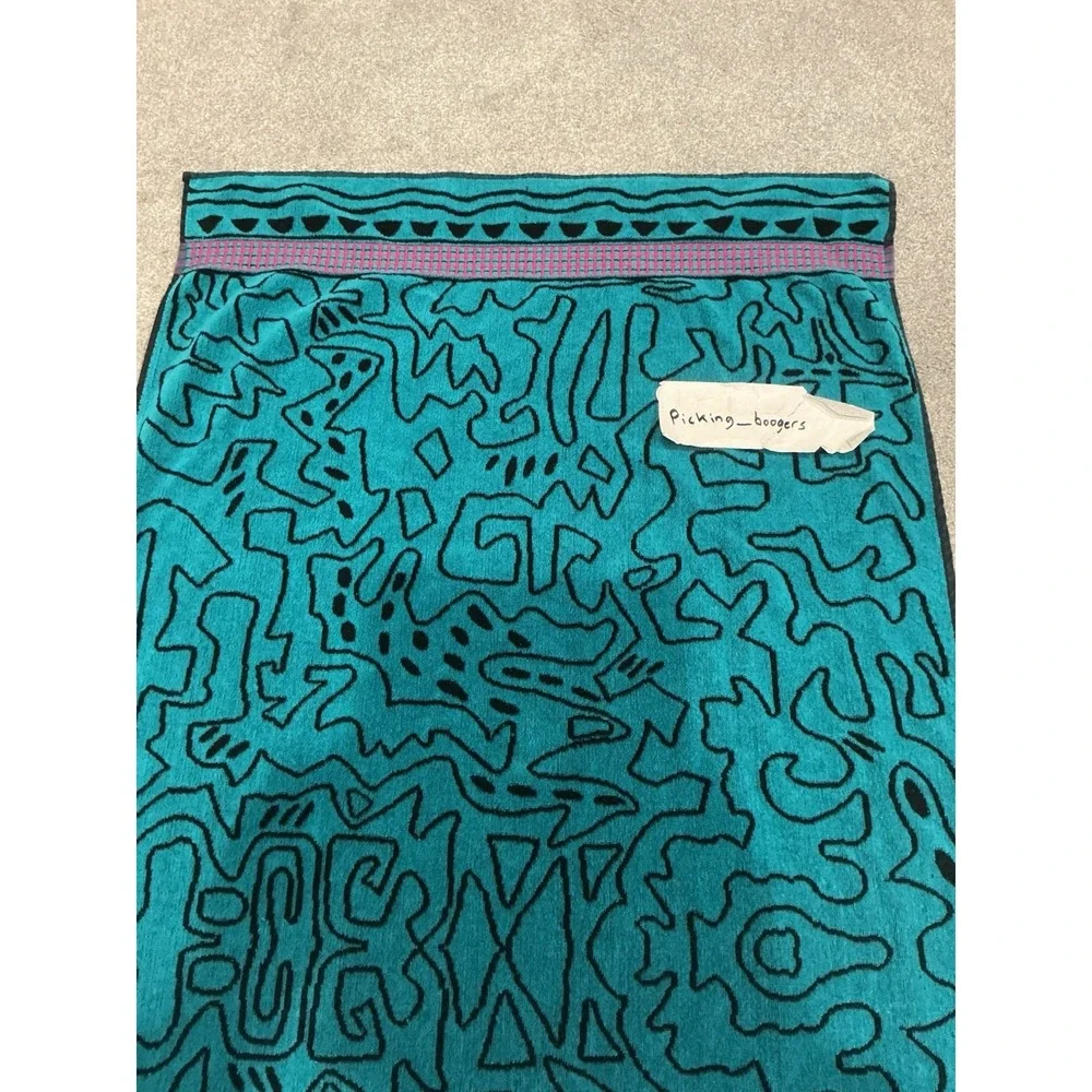 VTG Banana Club Keith Haring beach towel Double Sided iconic maze-like figure